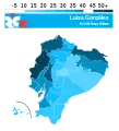 Résultats de Luisa González par province au 1er tour
