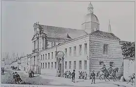 La façade principale en 1854,