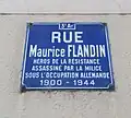 Plaque de rue, en octobre 2016.