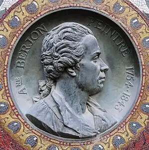 Charles Textor, Antoine Berjon, médaillon en bronze, musée des Beaux-Arts de Lyon.