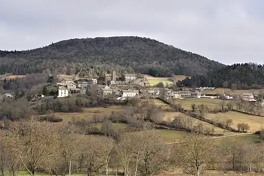 Vue générale du village à partir du suc de Jalore