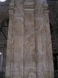 Pilier en albâtre de la mosquée Mohammed Ali, 1830-1848, Le Caire.