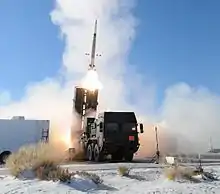 Lancement de missile sol-air de la MEADS.