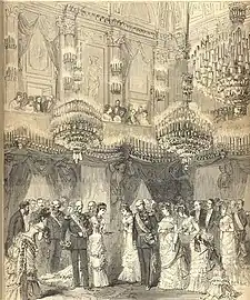 Guillaume Ier au palais de Milan.