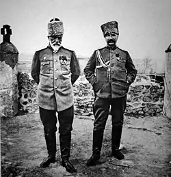 généraux russe entrés dans la ville,