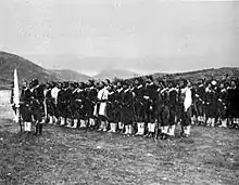 Troupes du Monténégro en octobre 1914.