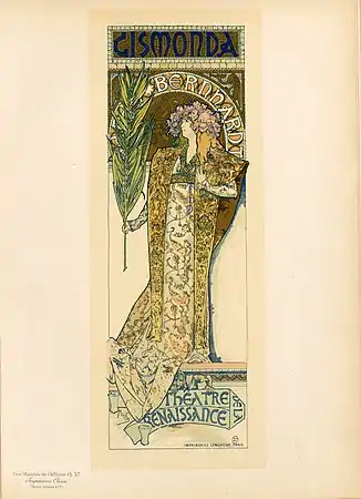 Affiche par Alfons Mucha.