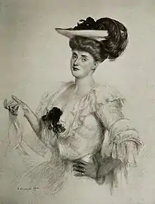 Portrait de son épouse par Paul Baignères, 1902.