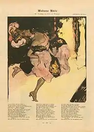 « Madame Angèle », 1er cabaret allemand de style français (Ernst von Wolzogen, 1901).