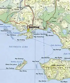 La baie de Nagaïev dans le golfe de Taouï