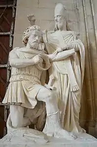 Le Baptême de Clovis par Saint Rémi (1865), église Notre-Dame de Cholet.