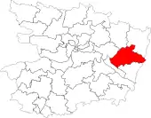 Carte du canton en 2014.