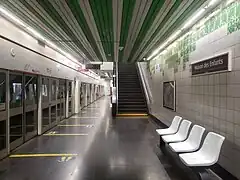 Niveau 3, quai (39 mètres)