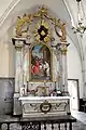La maitre-retable de l'église.