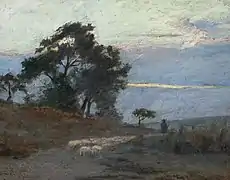 Le paysage au lever du soleil (L'Aube), 1869