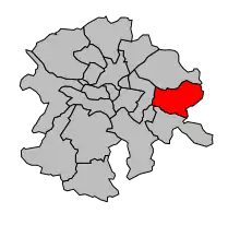 Mise en évidence de la localisation du canton de Vallet sur la carte de la Loire-Atlantique