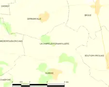 Carte de la commune de La Chapelle-Forainvilliers.