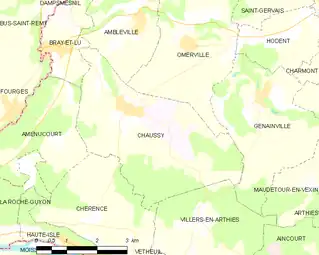 Carte de la commune.
