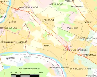 Carte de la commune.