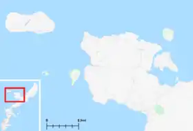 Carte de la péninsule de Motobu.