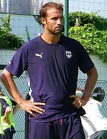 Marc Planus à l'entraînement avec les Girondins de Bordeaux.