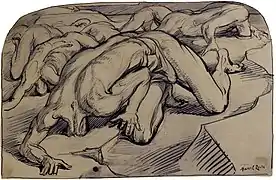 Sans titre, dessin, musée des Beaux-Arts de Lyon.