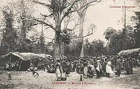 Marché à Ouidah (Dahomey)