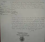 Son acte de décès.