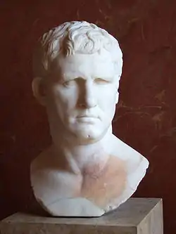 buste masculin en pierre blancheMarcus Agrippa, Louvre