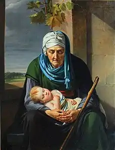 Le Sommeil de l'enfance et celui de la vieillesse, Salon de 1806.