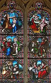 Verrière de la vie de saint Jean-Baptiste