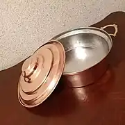 Marmite en cuivre pour cuisson de ktayef