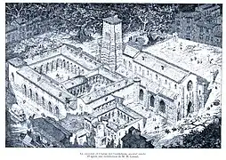 Reconstitution de l'ancien couvent des Cordeliers.