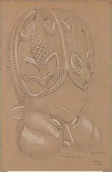 masque de danse, relevé Raymond Lecoq, 1946