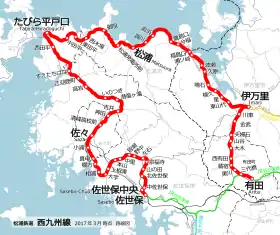 Voir la carte de la ligne.