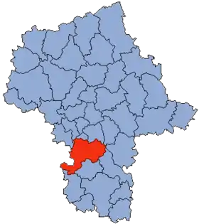 Localisation de Powiat de Grójec