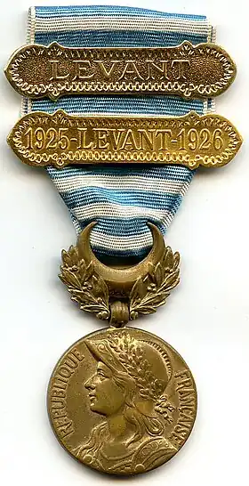 Médaille commémorative de Syrie-Cilicie