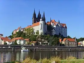 Albrechtsburg et la cathédrale de Meissen.