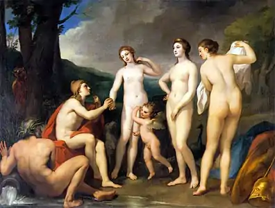 Raphaël Mengs, Le Jugement de Pâris, 1757, musée de l'Ermitage.