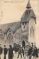 L'église de Merlimont-plage vers 1920.
