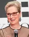 Meryl Streep lors de la conférence de presse du film d'ouverture 2016.