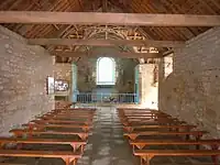 L'intérieur de la chapelle.