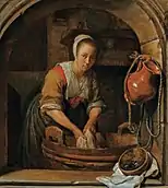 La  Blanchisseuse, 1653-1654Musée national de Varsovie