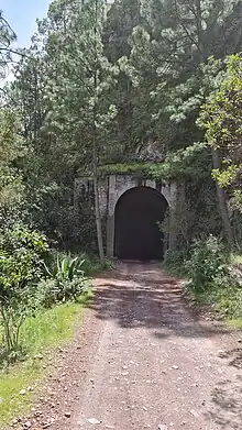 Tunnel ferroviaire désaffecté dans le parc de Mexiquillo