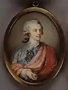 la miniature de Wincenty de Lesseur portant son Ordre de Saint-André.