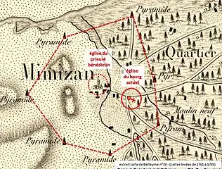 Sauveté de Mimizan (carte de Belleyme).