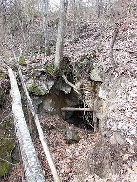 Ancienne mine, 800 mètres au sud-ouest du village. Les gîtes de fer de Vernet (et des gîtes de fluor associés) sont souvent trouvés dans des marbres des formations de l'Édiacarien (plus de 550 Ma). Toutefois, il semble probable que les minéralisations elles-mêmes sont hercyniennes (il y a environ 300 Ma).
