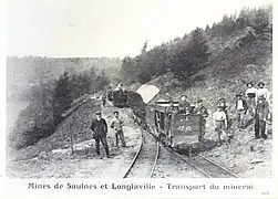 Mines de Saulnes et Longlaville : transport du minerai (avant 1912)