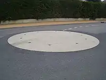 Mini rond-point en France