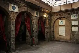 Patio de la Haveli-Musée de Mirza Ghalib, grand poète d'expression ourdoue, citoyen de la ville.